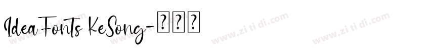 IdeaFonts KeSong字体转换